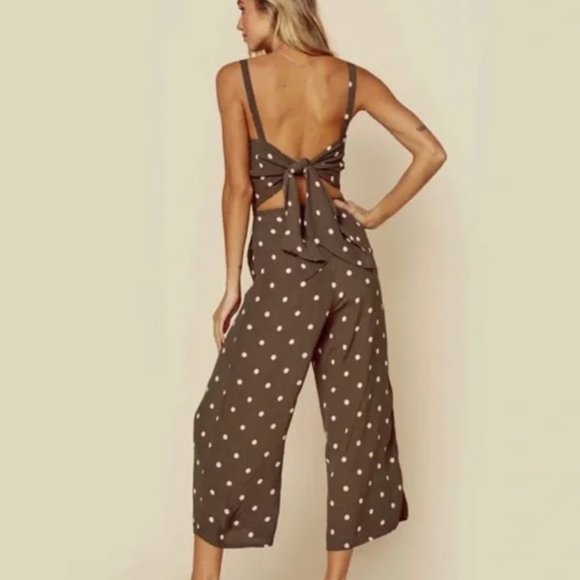 Anthropologie / Faithfull the Brand – Playa Polka-Dot Jumpsuit – Size 6 - *NWT* - Picture 2 of 6